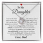 To My Daughter | I Love You - Love Knot Necklace