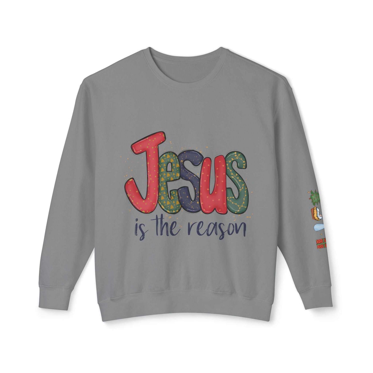 Jesus is the reason|Unisex Lightweight Crewneck Sweatshirt