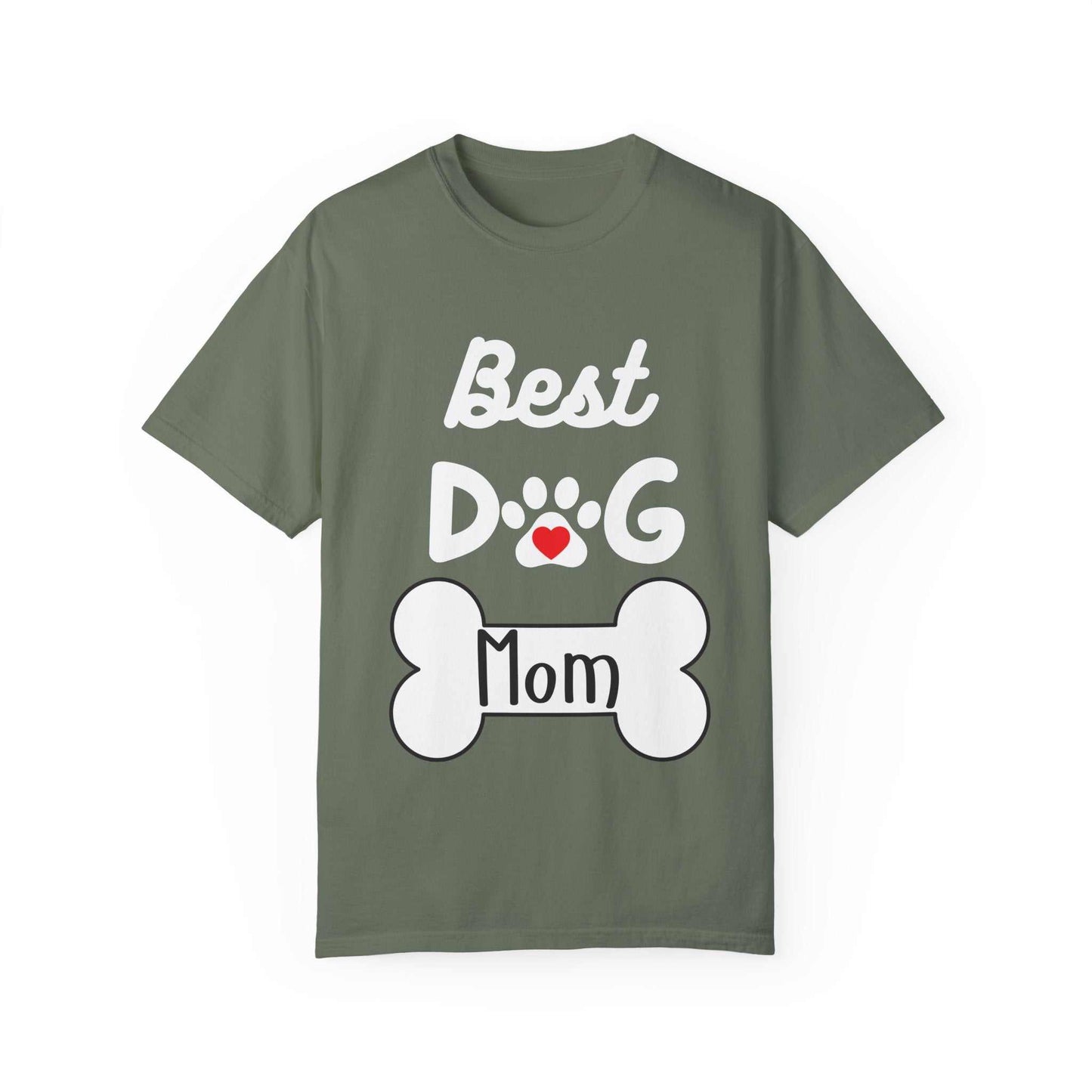 Dog Mom Unisex Garment-Dyed T-shirt|