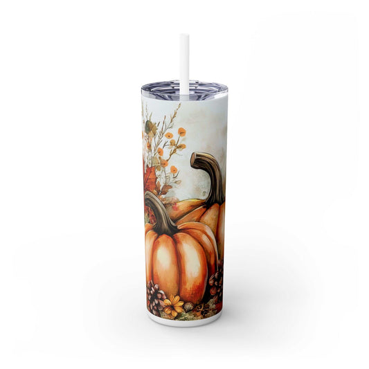 Thanksgiving | Skinny Tumbler with Straw, 20oz