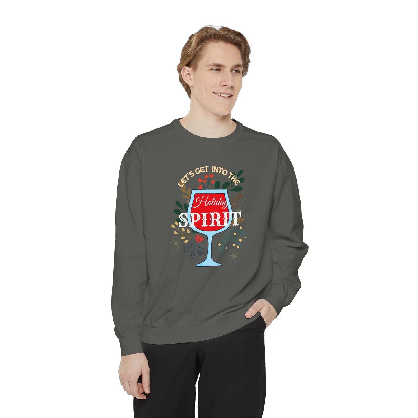 Holiday Spirit|Unisex Garment-Dyed Sweatshirt