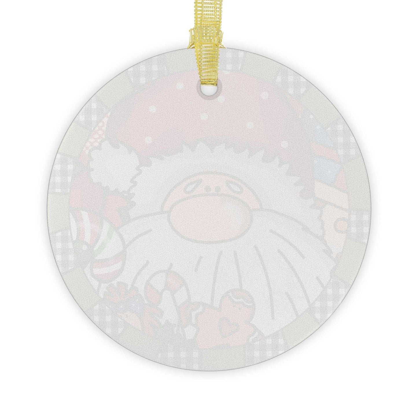 Glass Ornament Santa