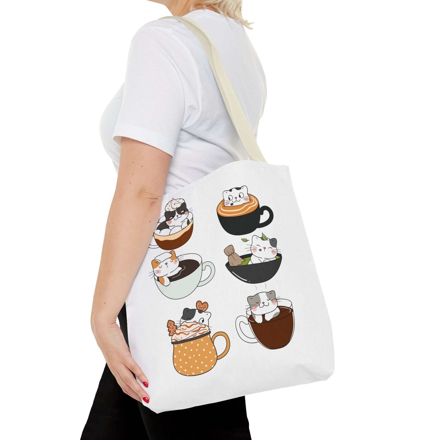 Coffee Cats|Tote Bag (AOP)