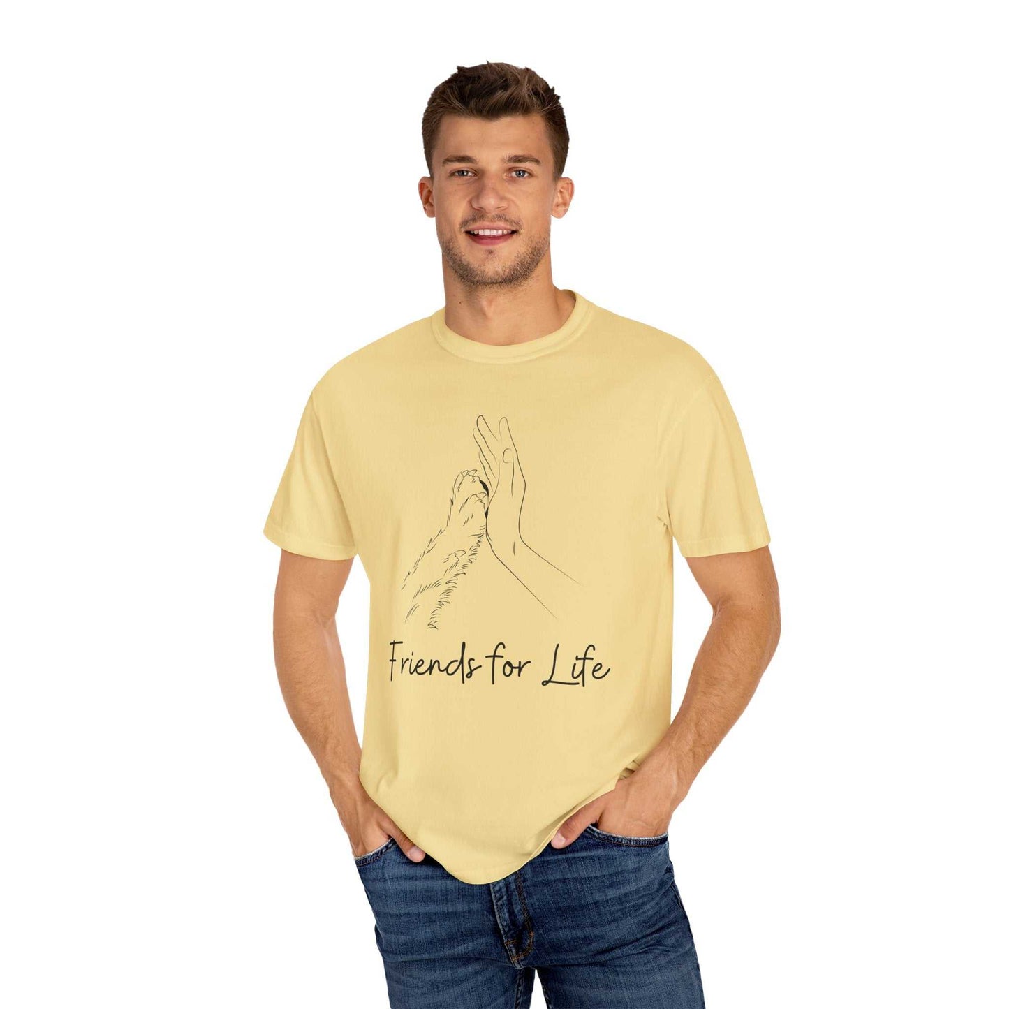 Friends for life | Unisex Garment-Dyed T-shirt