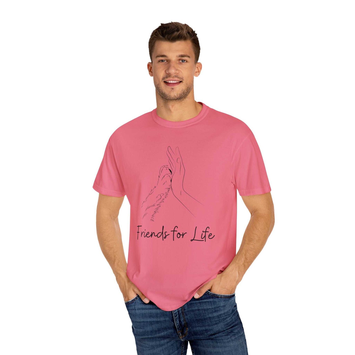 Friends for life | Unisex Garment-Dyed T-shirt