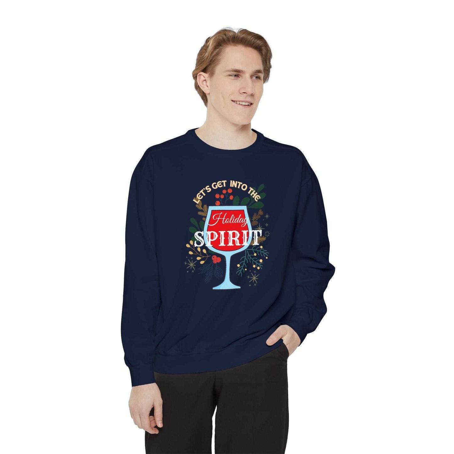 Holiday Spirit|Unisex Garment-Dyed Sweatshirt