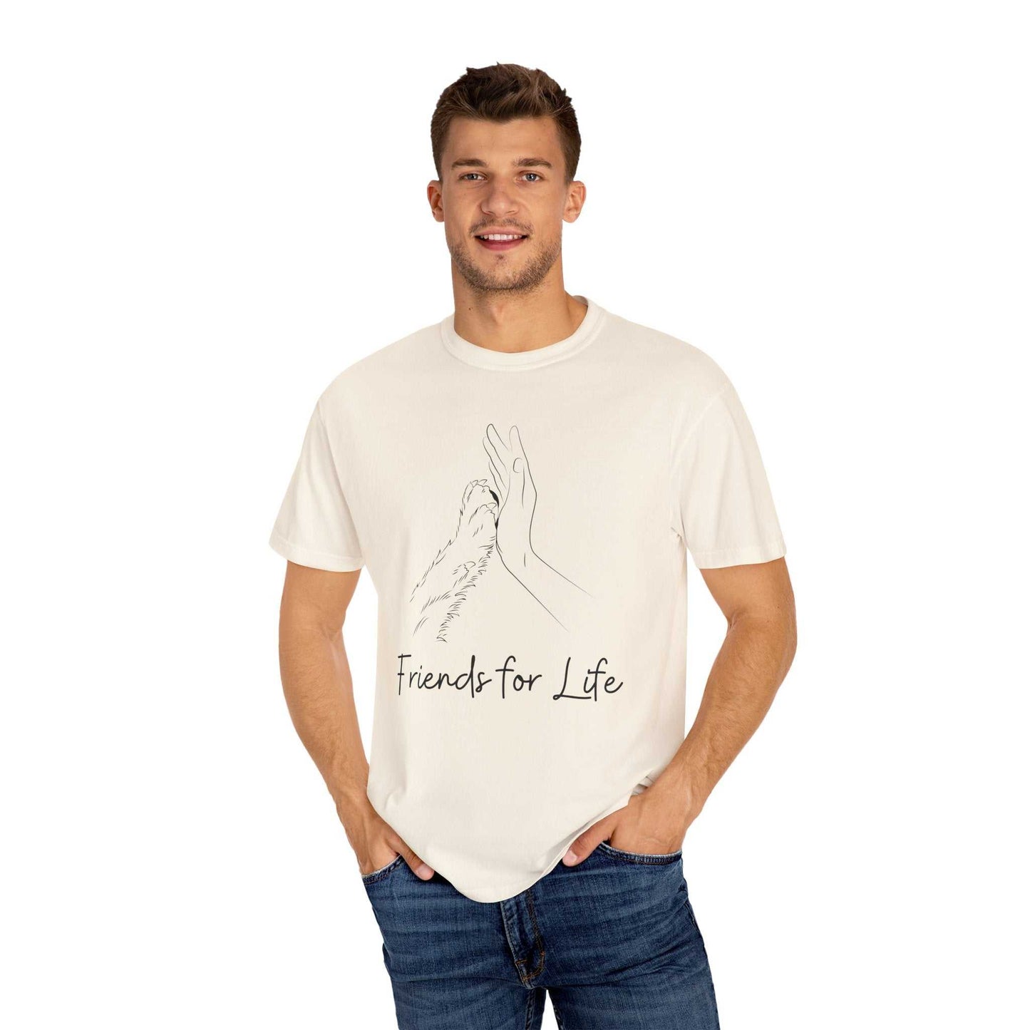 Friends for life | Unisex Garment-Dyed T-shirt