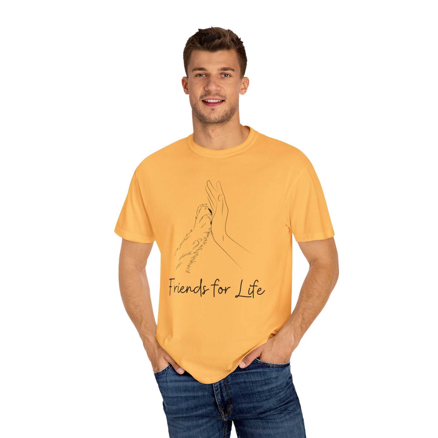 Friends for life | Unisex Garment-Dyed T-shirt