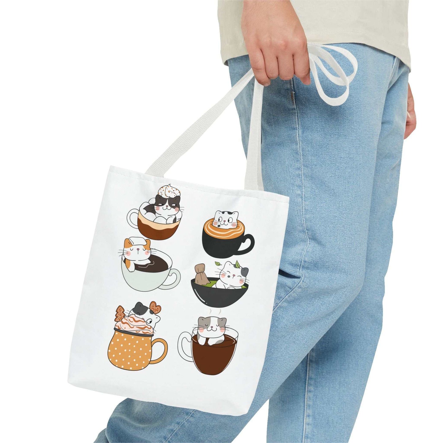 Coffee Cats|Tote Bag (AOP)