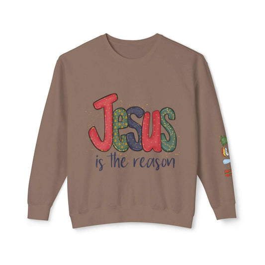 Jesus is the reason|Unisex Lightweight Crewneck Sweatshirt