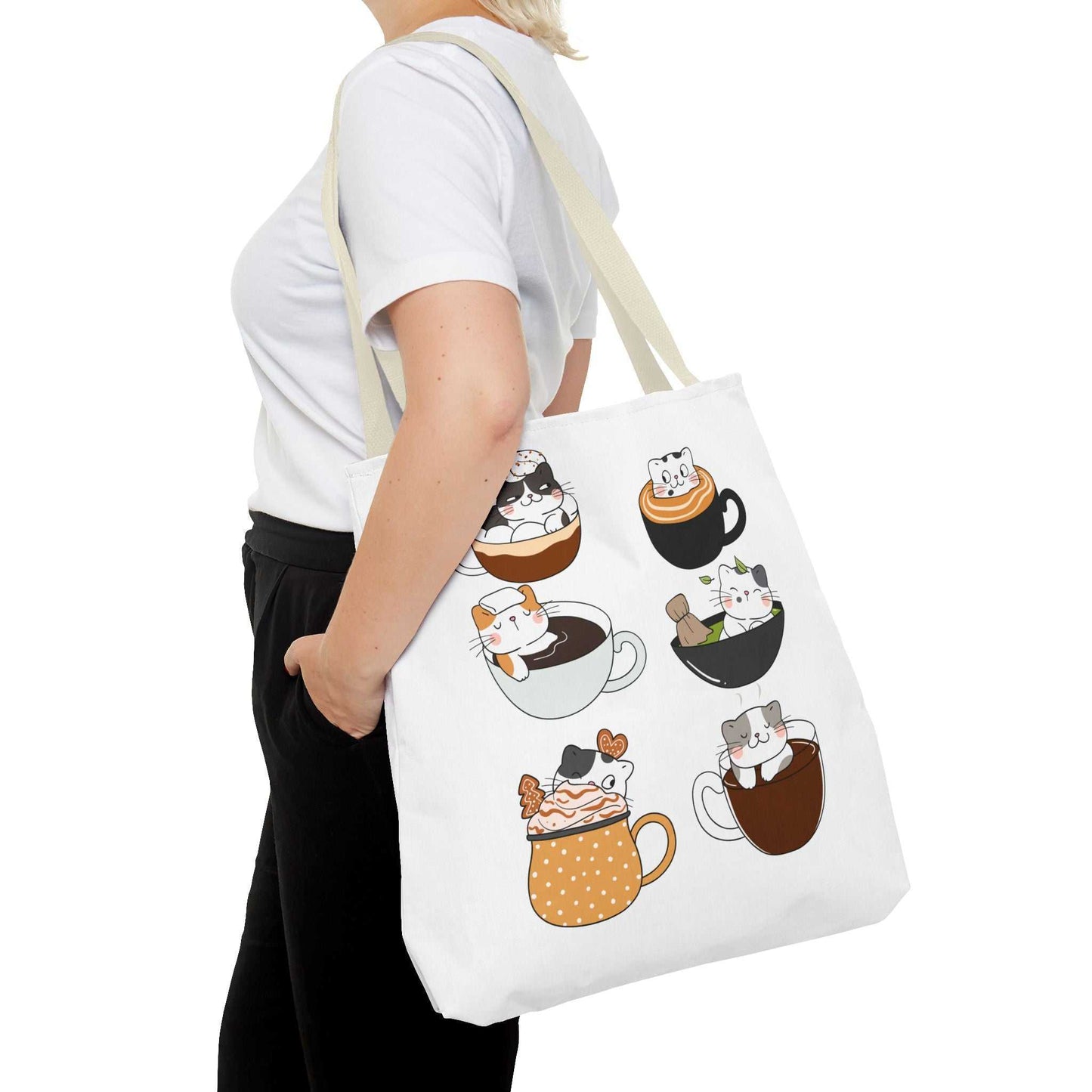 Coffee Cats|Tote Bag (AOP)