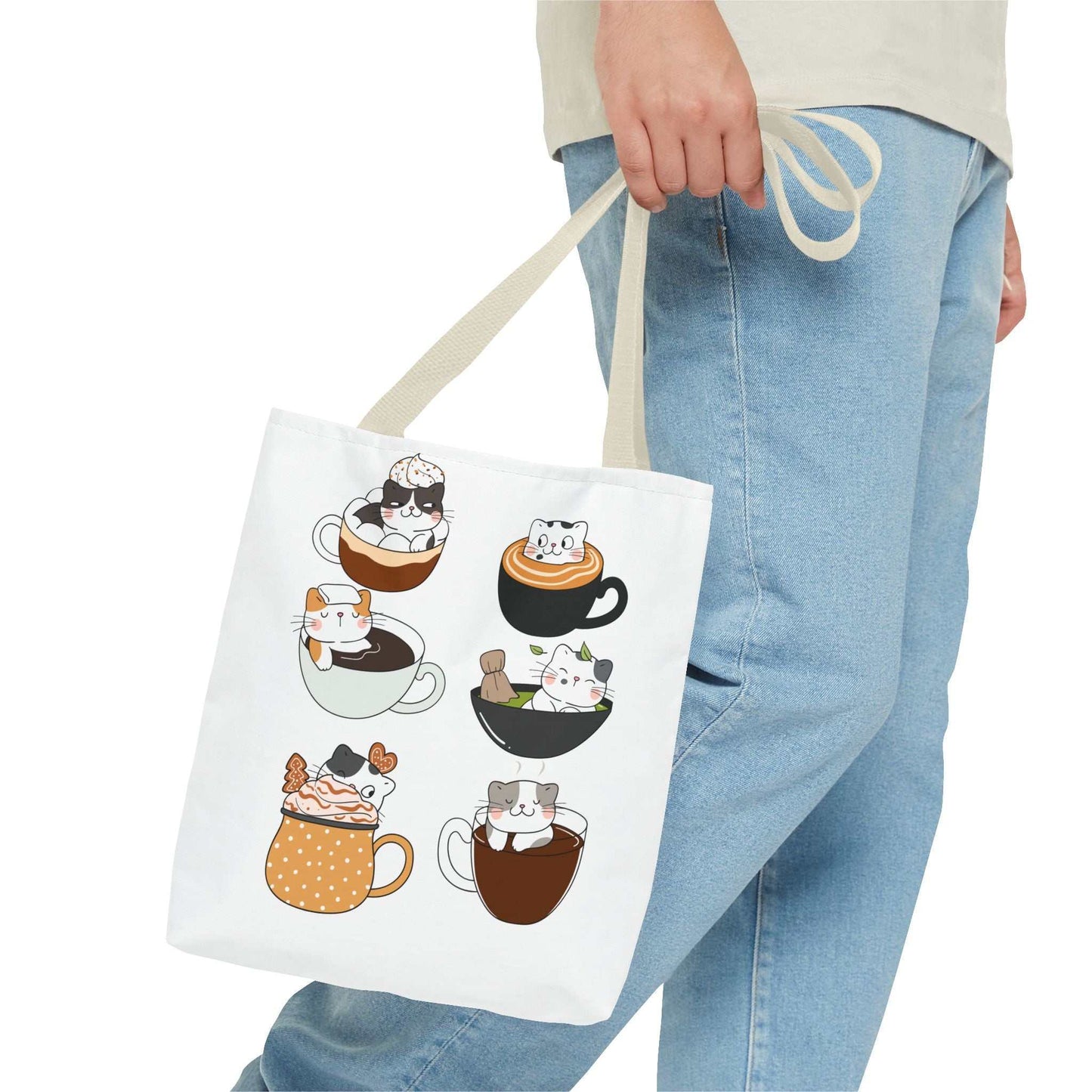 Coffee Cats|Tote Bag (AOP)