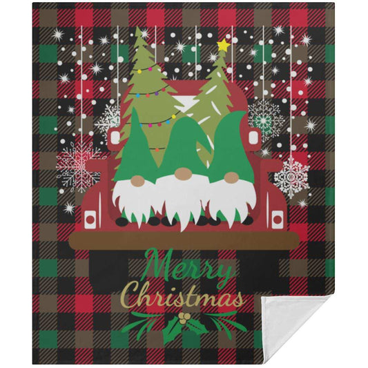 Gnomies Christmas Velvet Blanket 50x60