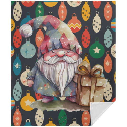 Christmas Abstract Santa  Velvet Blanket 50x60